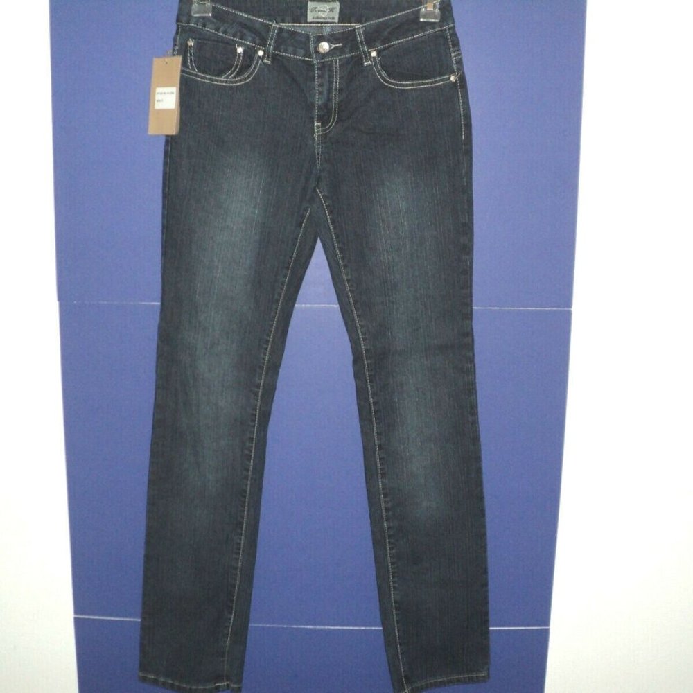 New Twelve K Jeans Size 5 Dark Rinse Embellished
